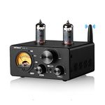 AIYIMA T9 100W*2 Bluetooth Stereo Amplifier Class D Amp 2.0/2.1 Channel Tube Power Amp with PC-USB DAC Coaxial Optical inputs &VU Meter & Bass Treble Tone Control for Home Stereo Speakers