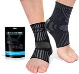 Professional Ankle Brace Support for Men & Women (Pair),Ankle Compression Sleeve Socks for Plantar Fasciitis,Achilles Tendonitis Support,Sprained Ankle,Pain Relief,Recovery,Foot Brace for Work,Gym,Sports