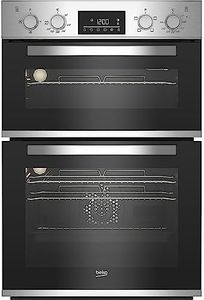 Beko 99 Litre Electric Built In Double Oven - Stainless Steel