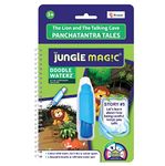 Jungle Magic Metal Doodle Waterz - Reusable I Water Colouring Book - Panchtantra Story I Lion & Talking Cave I Self-Drying With Easy To Hold Water Pen I Educational Toy For Kids