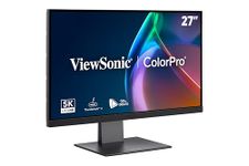 ViewSonic VP2788-5K 27 Inch 5K Mac-Ready Monitor with 100% sRGB, 99% DCI-P3, Pantone Validated, Advanced Ergonomics, Thunderbolt 4, USB Hub, HDMI, and DP for Home and Office