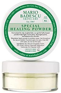 Mario Badescu Special Healing Face Powder for Oily and Troubled Skin, Reduces T-Zone Shine, Decongests Pores and Balances Excess Oil, Gentle Sulfur Powder for Skin Care