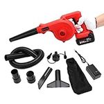 Mini Leaf Blower Red,2-in-1 Cordles
