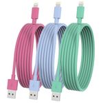 HKYUSHINE iPhone Charger Cable 3Pack 3M/10Ft, [Apple MFi Certified] Lightning Cable Fast Charging iPhone Cable Lead for iPhone 14 13 12 11 Pro Max Mini X 8 7 6S Plus, iPad, iPod, AirPods