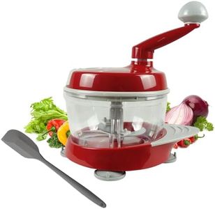 Manual Food Processor,Hand Powered Crank Food Processor Chopper,Food Vegetable Onions Chopper Processor Blender Mixer,for Vegetables Meat Fruits Onions