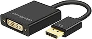 Active DisplayPort to DVI Adapter 1080P@60Hz, CableCreation DisplayPort Male to DVI Female Converter Full HD, DP to DVI Adapter Eyefinity Multi-Screen