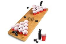 BeerBaller® Shot Pong Cherry - Beer Pong as Shot Version | Drinking Game Highlight 2024 | 24 Shot Beer Pong Cups | Party Gadgets | Drinking Games for Adults | Drinking Games Party Games 18+