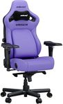 Anda Seat Kaiser 4 Gaming Chair for Adults - XL Reclining Video Game Chairs with 4-Level Pop-Out Lumbar, Stain-Resistant Faux Leather, Heavy Duty Neck & Back Support - Purple Ergonomic Gaming Chair