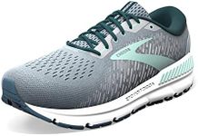 Brooks Women's Addiction GTS 15 Supportive Running Shoe, Grey/Navy/Aqua, 11 X-Wide