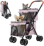 LPOTIUS Double Pet Stroller for Dog