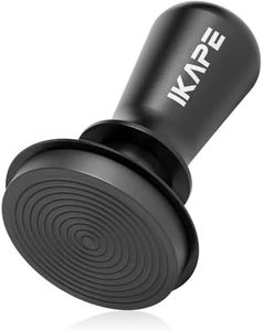 IKAPE 53.3mm Espresso Tamper, Spring-loaded Calibrated Tamper with Titanium Ripple Plating Base, Compatible with 54mm Breville Espresso Bottomless Portafilter