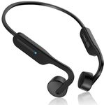 iKDSAW Bone Conduction Headphones,Open Ear Headphones Bluetooth 5.3 Sport Headphones with Mic IP55 Waterproof 6 Hour Playtime Wireless Headphones for Sports, Workout, Running, Cycling, Hiking