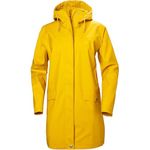 Helly Hansen Women's Moss Long Hooded Fully Waterproof Windproof Raincoat Jacket, 344 Essential Yellow, Small