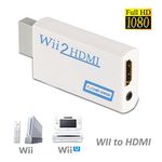 Microware Wii to HDMI 1080P Converter Wii2HDMI Adapter 3.5mm Audio Video Output Full HD 1080P Output