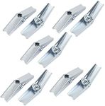 Sourcingmap M8 Dia Female Thread Spring Loaded Hollow Wall Anchor Toggle Wing Nut 10pcs