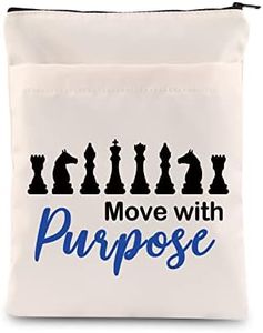 Zuo Bao Master Book Pouch Chess Gift Chess Move With Purpose Strategies From Chess Book Sleeve For Chess Player Chess Lover （Move with Purpose）