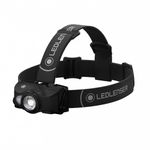 LEDLENSER MH8 Black Portable Headlamps | LED Configuration - 1 x Xtreme LED | Luminosity - MAX 600 lm - MIN 20 lm | Lighting Range - MAX 200 m - MIN 40 m | Rechargeable - Yes | Outdoor