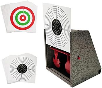 Atflbox BB Trap Target with 20pcs Paper Target and Resetting Shooting Target for Airsoft Pellet Gun Rifle BB Gun