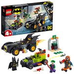 Lego DC Batman: Batman vs. The Joker: Batmobile Chase 76180 Collectible Building Toy; Includes Batman, Batgirl and The Joker Minifigures Plus Buildable Batmobile and Hot Rod, New 2021 (136 Pieces)