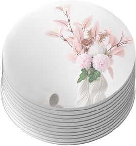 Cheardia 12 Pack Round Mirror Candle Plate Set - 12 Inch Mirror Centerpieces for Tables Circle Glass Mirror Trays 1.7mm Thick Mirror Tiles for Wedding Decorations, Party, Wall Decor