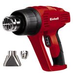 Einhell 4520184 TC-HA 2000/1 Electric Heat Gun | Hot Air Gun With Dual Heat Settings For Paint Stripping, Vinyl Application, Crafts, Resin | Includes Wide and Reducer Nozzles, 2000W