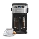 Hamilton Beach 12 Cup Programmable FrontFill Coffee Maker, Black. 46310