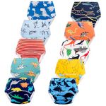 JackLoveBriefs Baby Potty Training Pants Boys Girls Training Underwear Reusable (10 Packs, L, Multicolor)