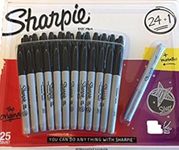 Sharpie Permanent Marker - Black 24+1 Pack