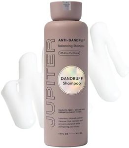 Jupiter Anti Dandruff Shampoo For Women & Men - Physician-Formulated For Flaky, Itchy, Oily, Dry Scalp Treatment - Vegan, Sulfate Free - Color Safe & Paraben Free Anti-Dandruff Shampoo With Zinc