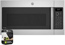 GE PVM9179SRSS Profile 1.7 Cu. Ft. Convection Over-the-Range Microwave Oven Stainless Steel Bundle with 2 YR CPS Enhanced Protection Pack