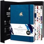 Clever Fox Planner Premium Edition – Undated Luxurious Weekly & Monthly Planner to Increase Productivity and Hit Your Goals – Organizer – Start Anytime, A5, Lasts 1 Year, Mystic Blue (Weekly)
