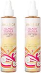 Pacifica Beauty, Island Vanilla All Natural Hair and Body Mist Spray, 100% Vegan, Cruelty & Phthalate & Paraben-Free, Clean Fragrance, 12 Fl Oz, Pack of 2