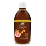 Nature's Way NutraSea Omega-3 and Vitamin D Supplement - Fish Oil with EPA and DHA – Support Healthy Heart and Brain, Help Build Strong Bones and Teeth & Help Support Immune System - Grapefruit Tangerine, 500 ml Liquid