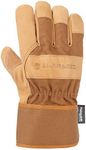 Carhartt Men's Insulated Grain Leather Work Glove with Safety Cuff, Brown, X-Large 1-Pair (Pack of 1)