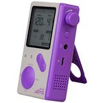 JOYO Digital Metronome Tone Generator 2 in 1 Rechargeable Electronic Metronome with 8 Vocal Modes and Large Display & Loud Speaker Beat for Guitar Violin Piano Music Instruments (Purple JM-92)