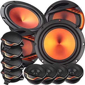 STX Audio 1300W 6.5-Inch 2-Way Car Audio Component Speakers System - 2 Pairs