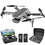 Wipkviey Drone with 4K Camera for Adults Beginners, B12 GPS Foldable Professional RC Quadcopter with with Brushless Motor, 50 Mins Long Flight, 5G WiFi Transmission, Optical Flow, Follow Me