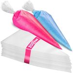Prestee 200 Pieces Anti Burst Piping Bags - 12 Inch, Pastry Bags, Icing Piping Bags, Tipless Piping Bags, Icing Bags, Frosting Bags, Piping Bags, Cookie Decorating Supplies