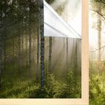 One Way Window Film 2 Pack 47.2inch X 157.5inch, Shackcom Mirror Effect Tint Glass Covering for Home Office, Daytime Privacy Protecting Reflective Heat Control Anti UV Door Sticker
