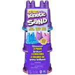 Kinetic Sand, Shimmer Sand 3 Pack with Molds and 12oz of Kinetic Sand