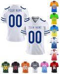 Custom Football Jersey Personalized Team Name Number Practice Jerseys Customized Football Shirt for Men Youth Women Kids, Style 23, Large