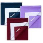 Cherilo Baby Dry Sheet for New Born Waterproof Bedsheet, 3 Small Size Pack (Maroon + Violet + Navy Blue)