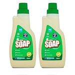 Pkge 750ml Laundry Liquid Soap Flakes for Laundry and Cleaning | Washing up Liquid, Ideal for Silk, Lace, Wool, and Waterproof Clothing | Excellent for Sensitive Skin (Pack of 2)