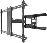 Kanto PDX650G Outdoor Full Motion Articulating TV Wall Mount for 37-inch to 75-inch TVs Up to 125 lb (56 kg) | Galvanized Steel Arms | Integrated Cable Management | Low Profile | 22" Extension | Black