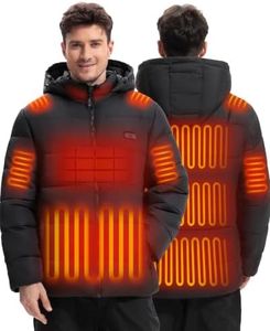 Men's Heated Jacket with Battery Included, Water-Repellent Heated Coat
