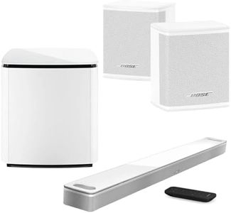 Bose Home Theater System Smart Ultra Dolby Atmos Soundbar, Bass Module 700 2X Wireless Surround Speaker, (White)