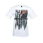 C7 Corvette American Legacy Men's T-Shirt, White, Large