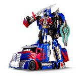 Transforming Robot Toys - Transforming Robot Toys, Autobots Toys, Action Dolls Transforming Car Models, Hero Optimus Prime Transforming Toys, Action Dolls Transforming Toy Trucks (Blue)