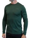 Woolove 100% Merino Wool Base Layer - Men's Long Sleeve Crew Neck Shirt 190g - Midweight, Odour Resistant, Moisture-Wicking (X Large, Forest Green)