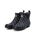 Jileon Ankle Height Wide Calf Rain Boots - Specially Designed For Ladies with Wide Feet & Calves - Womens Ankle Rain Boots - Plus Size Boots Extra Wide Calf